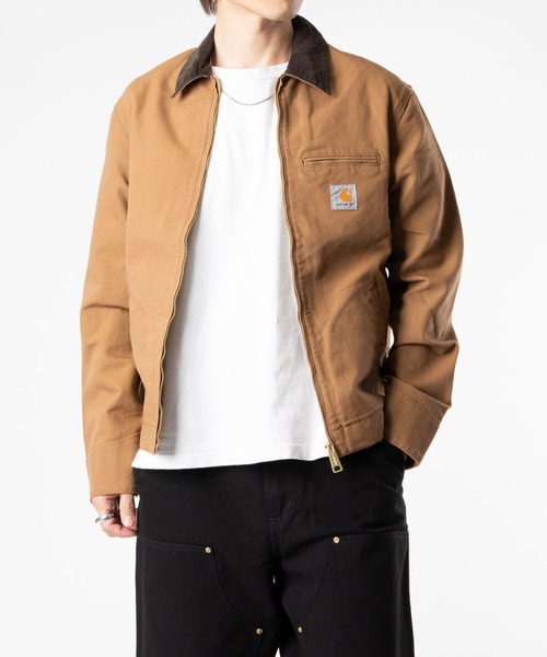 Carhartt WIP(カーハートダブリューアイピー)の「CARHARTT Detroit Jacket カーハート ワークインプログレス デトロイト チョア ジャケット(カバーオール・メンズ・ブラック/ブラウン系1・X-LARGE/MEDIUM/SMALL/XX-LARGE/LARGE)」の2枚目の写真