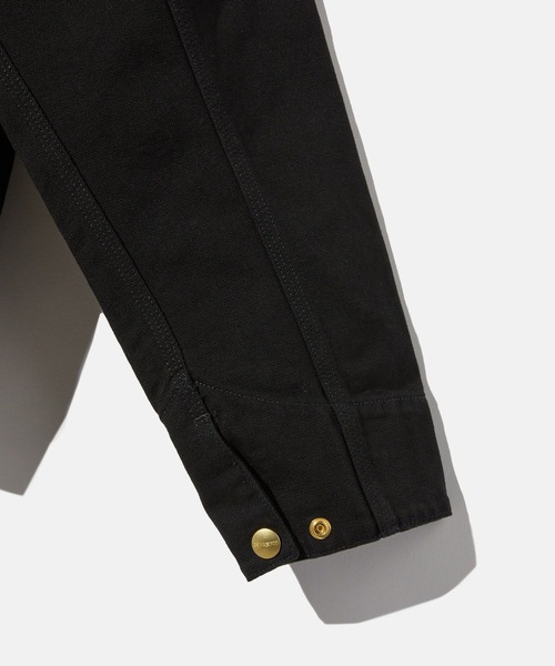 Carhartt WIP(カーハートダブリューアイピー)の「CARHARTT Detroit Jacket カーハート ワークインプログレス デトロイト チョア ジャケット(カバーオール・メンズ・ブラック/ブラウン系1・X-LARGE/MEDIUM/SMALL/XX-LARGE/LARGE)」の8枚目の写真