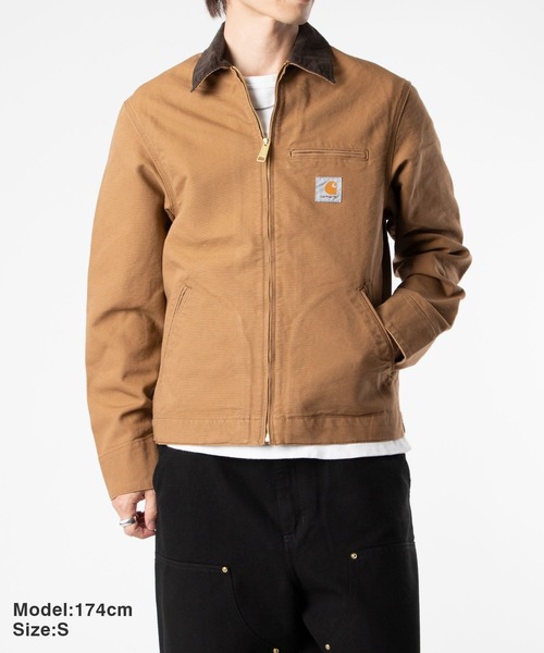 Carhartt WIP(カーハートダブリューアイピー)の「CARHARTT Detroit Jacket カーハート ワークインプログレス デトロイト チョア ジャケット(カバーオール・メンズ・ブラック/ブラウン系1・X-LARGE/MEDIUM/SMALL/XX-LARGE/LARGE)」の10枚目の写真