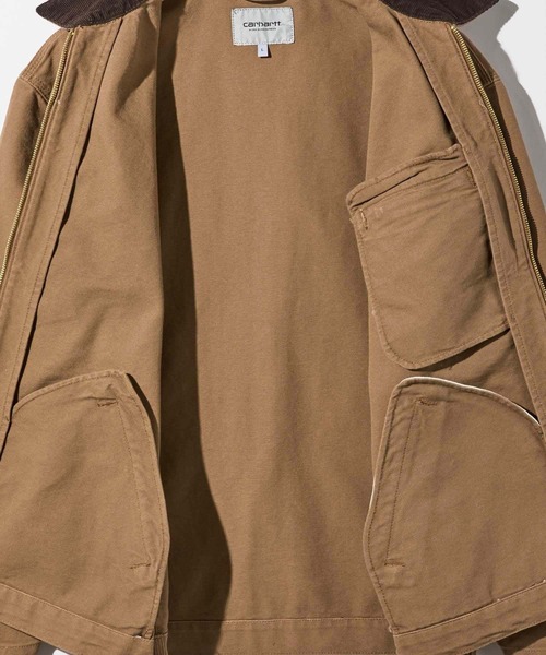 Carhartt WIP(カーハートダブリューアイピー)の「CARHARTT Detroit Jacket カーハート ワークインプログレス デトロイト チョア ジャケット(カバーオール・メンズ・ブラック/ブラウン系1・X-LARGE/MEDIUM/SMALL/XX-LARGE/LARGE)」の16枚目の写真