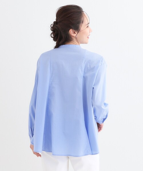 SHOO・LA・RUE（シューラルー）の「【洗える/体型カバー】フレアリボンブラウス（シャツ/ブラウス・レディース・ホワイト/ライトブルー/ブルー系その他4・01/02/03/04）」の9枚目の写真