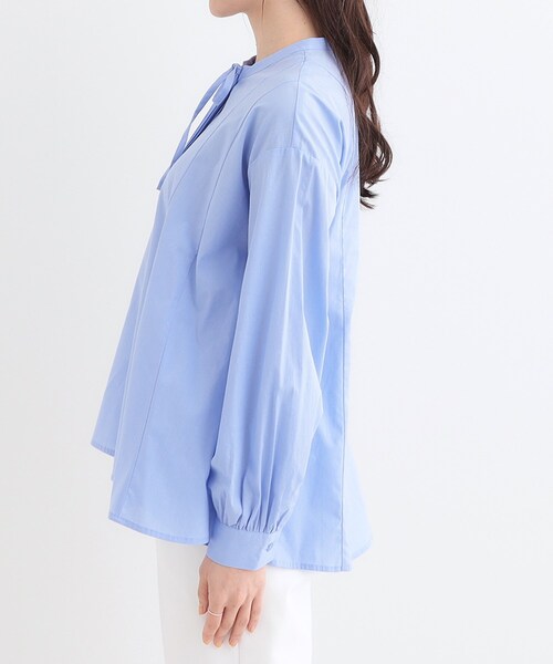 SHOO・LA・RUE（シューラルー）の「【洗える/体型カバー】フレアリボンブラウス（シャツ/ブラウス・レディース・ホワイト/ライトブルー/ブルー系その他4・01/02/03/04）」の17枚目の写真