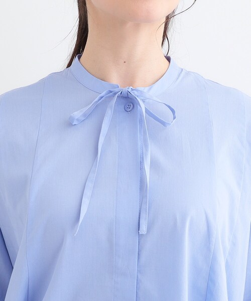 SHOO・LA・RUE（シューラルー）の「【洗える/体型カバー】フレアリボンブラウス（シャツ/ブラウス・レディース・ホワイト/ライトブルー/ブルー系その他4・01/02/03/04）」の19枚目の写真