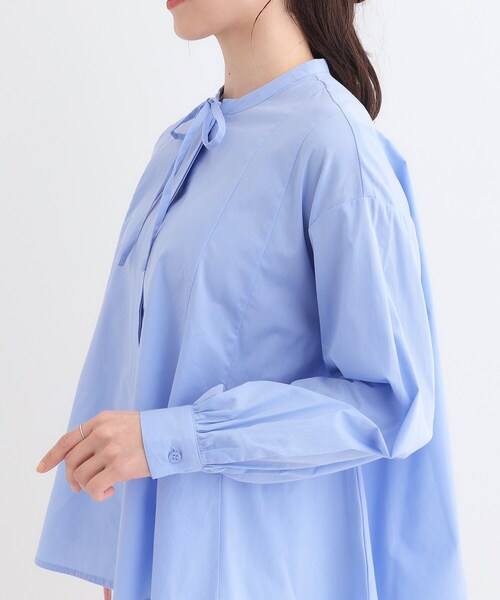 SHOO・LA・RUE（シューラルー）の「【洗える/体型カバー】フレアリボンブラウス（シャツ/ブラウス・レディース・ホワイト/ライトブルー/ブルー系その他4・01/02/03/04）」の20枚目の写真