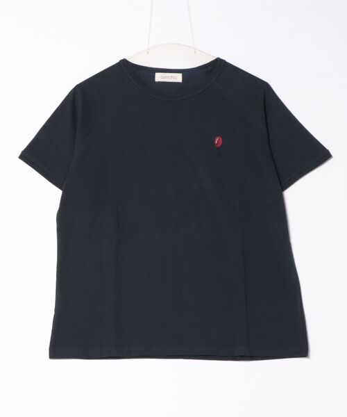 aimoha(アイモハ)の「バルーンワンポイントTシャツ (SS)(Tシャツ/カットソー・レディース・ホワイト/ブラック/ネイビー/グレー/カーキ・FREE)」の7枚目の写真
