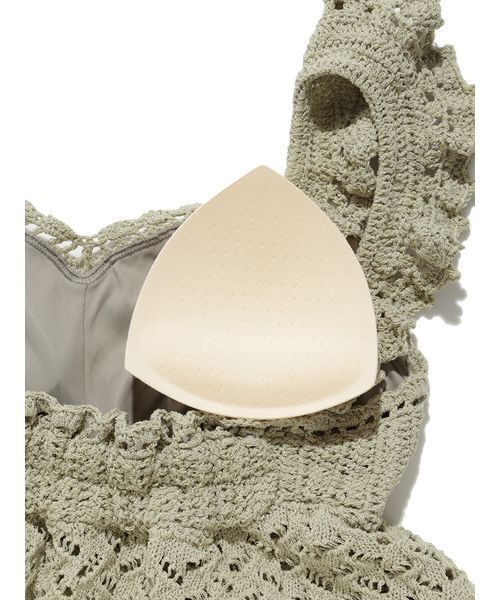 FRAY I.D（フレイアイディー）の「クロシェセパレートスイムウェア（その他ヘアアクセサリー・レディース・ミント/ホワイト・FREE）」の13枚目の写真