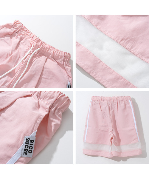 RiCO SUCRE（リコシュクレ）の「【水陸両用】メッシュ切替ショートパンツ（その他パンツ・キッズ・ブラック/ピンク/カーキ/オフホワイト・165/140/150/160/130）」の9枚目の写真