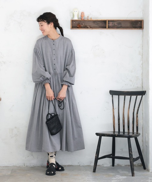 soulberry（ソウルベリー）の「はいいろフクロウのワンピース（ワンピース・レディース・グレー・M/L/LL/3L/4L/5L）」の5枚目の写真