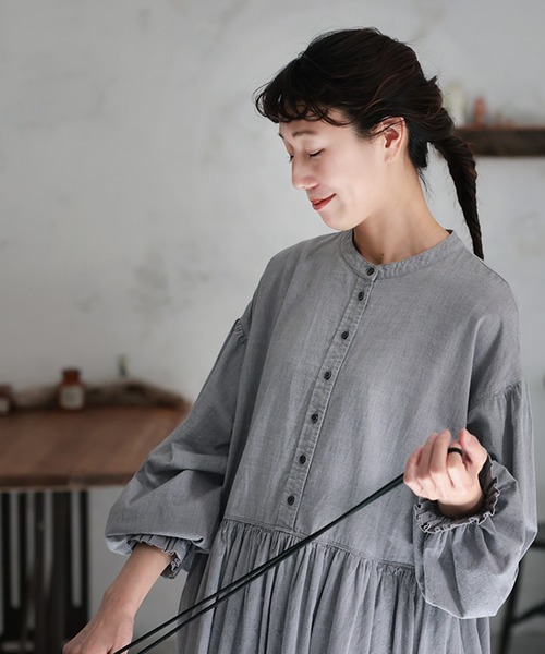 soulberry（ソウルベリー）の「はいいろフクロウのワンピース（ワンピース・レディース・グレー・M/L/LL/3L/4L/5L）」の4枚目の写真