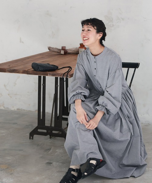 soulberry（ソウルベリー）の「はいいろフクロウのワンピース（ワンピース・レディース・グレー・M/L/LL/3L/4L/5L）」の3枚目の写真