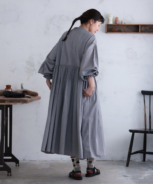 soulberry（ソウルベリー）の「はいいろフクロウのワンピース（ワンピース・レディース・グレー・M/L/LL/3L/4L/5L）」の6枚目の写真