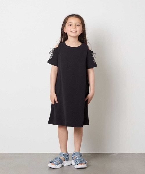 a.v.v（アーヴェヴェ）の「[20-23cm][マジックテープで簡単]軽量厚底スポサン（サンダル・キッズ・ブラック/ダークインディゴブルー・23/22/20/21）」の8枚目の写真