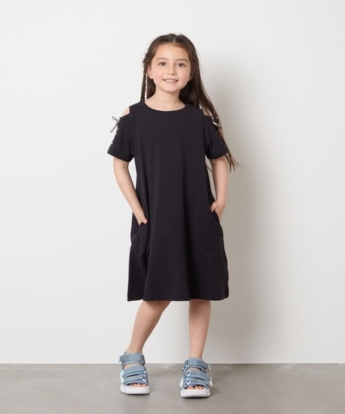 a.v.v（アーヴェヴェ）の「[20-23cm][マジックテープで簡単]軽量厚底スポサン（サンダル・キッズ・ブラック/ダークインディゴブルー・23/22/20/21）」の10枚目の写真