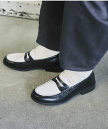Hawkins | HAWKINS ホーキンス OLIVER LOAFER オリバーローファー HL61002 BLACK/WHITE(ローファー)