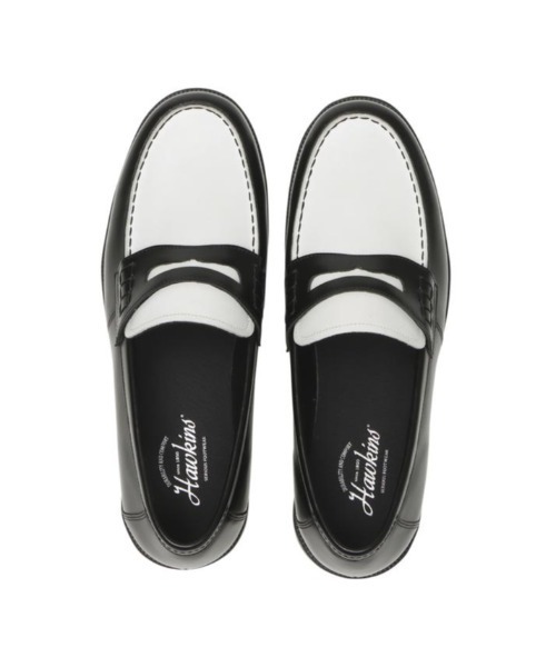 Hawkins（ホーキンス）の「HAWKINS ホーキンス OLIVER LOAFER オリバーローファー HL61002 BLACK/WHITE（ローファー・メンズ・ブラック・8/10/9/7/7h/8h/9h/6h/11）」の9枚目の写真