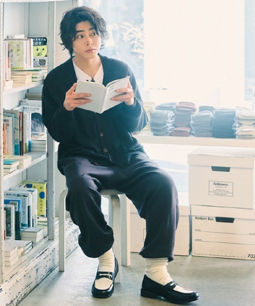 Hawkins（ホーキンス）の「HAWKINS ホーキンス OLIVER LOAFER オリバーローファー HL61002 BLACK/WHITE（ローファー・メンズ・ブラック・8/10/9/7/7h/8h/9h/6h/11）」の7枚目の写真