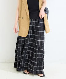 B.C STOCK | 【WEB限定】ウォッシャブル / 先染めチェッククリンクルスカート(スカート)