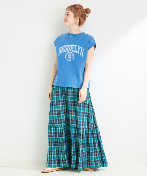 B.C STOCK（ベーセーストック）の「【WEB限定】ウォッシャブル / 先染めチェッククリンクルスカート（スカート・レディース・マルチ/その他6/その他11/その他10・FREE）」の12枚目の写真