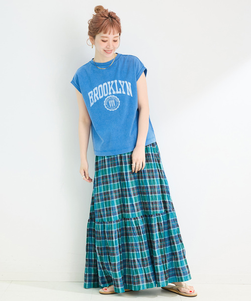 B.C STOCK（ベーセーストック）の「【WEB限定】ウォッシャブル / 先染めチェッククリンクルスカート（スカート・レディース・マルチ/その他6/その他11/その他10・FREE）」の13枚目の写真