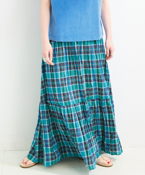 B.C STOCK（ベーセーストック）の「【WEB限定】ウォッシャブル / 先染めチェッククリンクルスカート（スカート・レディース・マルチ/その他6/その他11/その他10・FREE）」の17枚目の写真