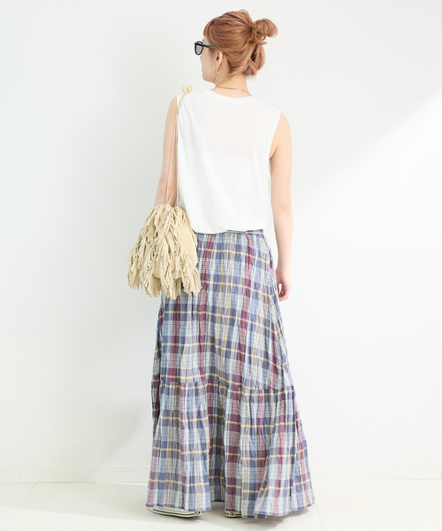 B.C STOCK（ベーセーストック）の「【WEB限定】ウォッシャブル / 先染めチェッククリンクルスカート（スカート・レディース・マルチ/その他6/その他11/その他10・FREE）」の22枚目の写真
