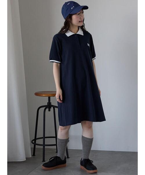 ehka sopo（エヘカソポ）の「ポロミニワンピース（ワンピース・レディース・グリーン/レッド/ネイビー・F）」の6枚目の写真