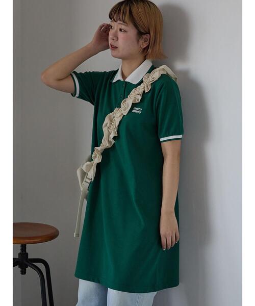 ehka sopo（エヘカソポ）の「ポロミニワンピース（ワンピース・レディース・グリーン/レッド/ネイビー・F）」の12枚目の写真