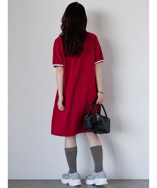 ehka sopo（エヘカソポ）の「ポロミニワンピース（ワンピース・レディース・グリーン/レッド/ネイビー・F）」の19枚目の写真