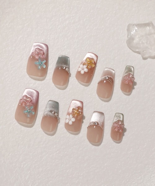 セール】【ZOZO限定デザイン】3D水光ネイルマグネットフラワー
