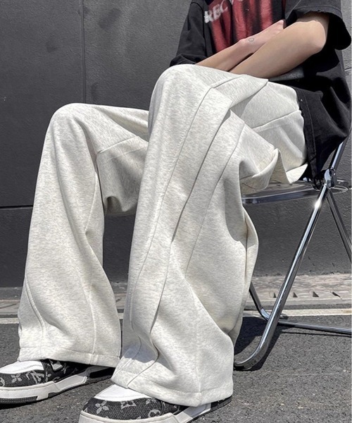 ワイド スウェットパンツ 全2色 r-3981 ドロストワイドスウェットパンツ | レディースファッション通販