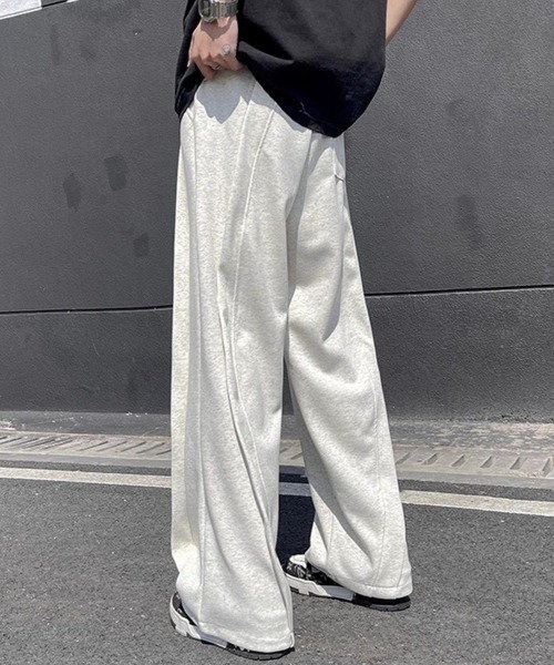 シークレット スウェットパンツ レースラインワイドスウェットパンツ（スウェットパンツ