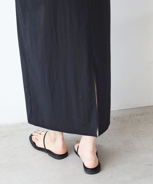 le.coeur blanc(ルクールブラン)の「RNストレッチキャミワンピース(ワンピース・レディース・モカ/ブラック・38)」の16枚目の写真