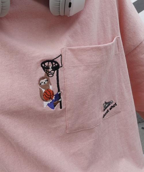 CORNERS（コーナーズ）の「アニマル刺繍Tシャツ（Tシャツ/カットソー・レディース・ブラウン/ピンク/ネイビー/ホワイト/ミント/グレイッシュベージュ・FREE）」の13枚目の写真