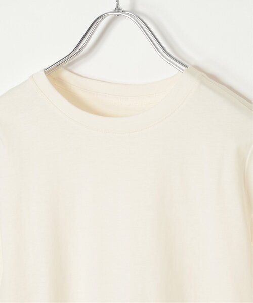 notch.(ノッチ)の「サイロコットンTシャツ(Tシャツ/カットソー・レディース・ネイビー/ベージュ/ホワイト/ブラック・M)」の7枚目の写真