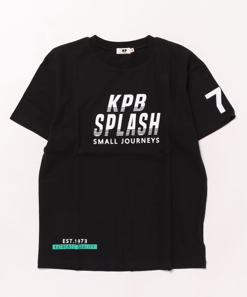 KP BOY（ケーピーボーイ）の「ロゴプリント 半袖Ｔシャツ（Tシャツ/カットソー・キッズ・イエロー/ブルー/ホワイト/ブラック・120cm/130cm/140cm/150cm/160cm）」の3枚目の写真