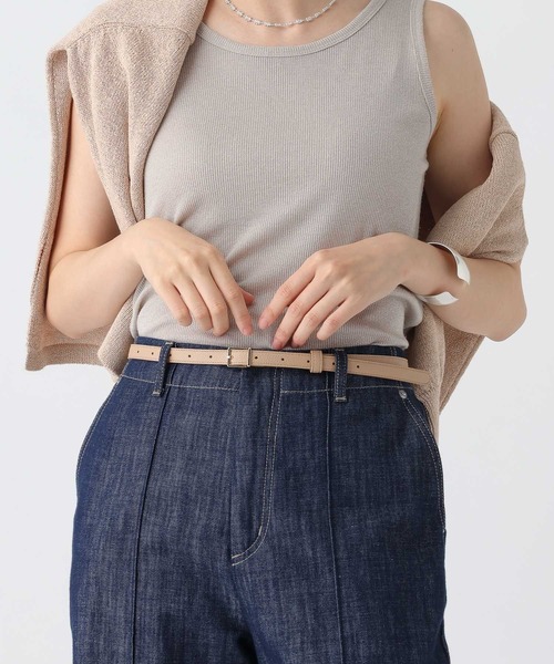 Elura（エルーラ）の「細フェイクレザーベルト/571562（ベルト・レディース・ブラック/ベージュ/ブラウン・ONE SIZE）」の3枚目の写真