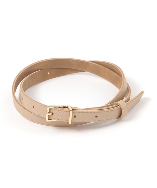 Elura（エルーラ）の「細フェイクレザーベルト/571562（ベルト・レディース・ブラック/ベージュ/ブラウン・ONE SIZE）」の13枚目の写真