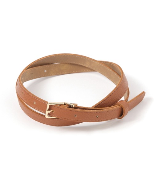 Elura（エルーラ）の「細フェイクレザーベルト/571562（ベルト・レディース・ブラック/ベージュ/ブラウン・ONE SIZE）」の12枚目の写真