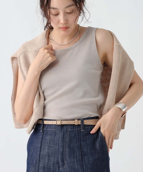 Elura（エルーラ）の「細フェイクレザーベルト/571562（ベルト・レディース・ブラック/ベージュ/ブラウン・ONE SIZE）」の4枚目の写真