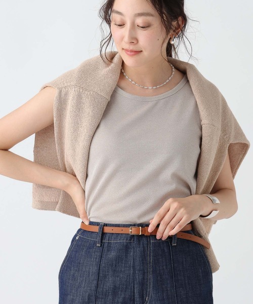 Elura（エルーラ）の「細フェイクレザーベルト/571562（ベルト・レディース・ブラック/ベージュ/ブラウン・ONE SIZE）」の16枚目の写真