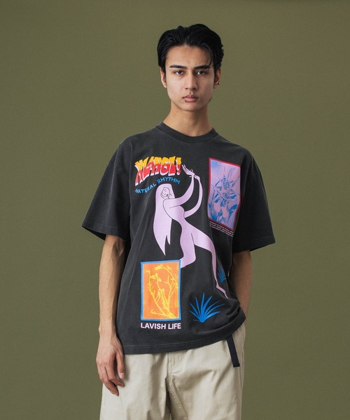 セール】PIGMENT DYED NATURAL RHYTHM S/S TEE（Tシャツ/カットソー