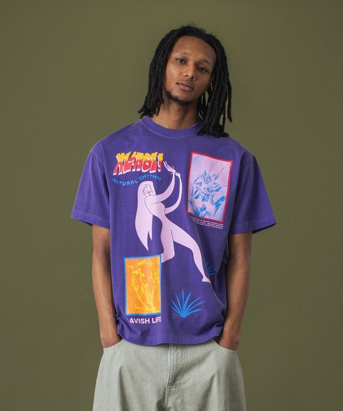セール】PIGMENT DYED NATURAL RHYTHM S/S TEE（Tシャツ/カットソー