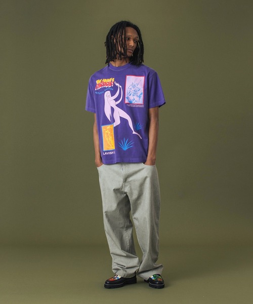 セール】PIGMENT DYED NATURAL RHYTHM S/S TEE（Tシャツ/カットソー