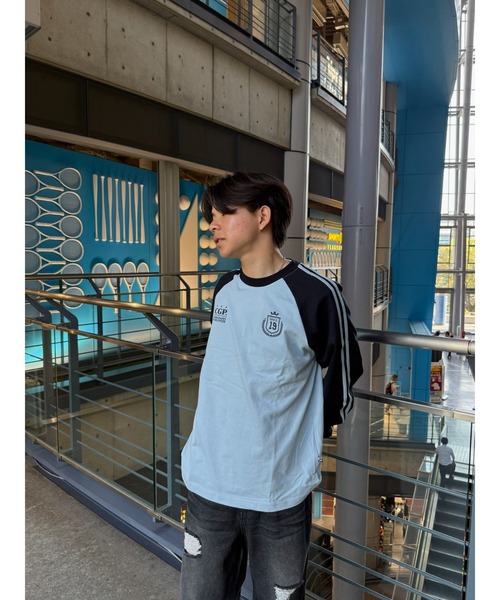 codegraphy（コードグラフィー）の「Sporty Track Long Sleeve CBEUUTL007B（Tシャツ/カットソー・メンズ・スカイブルー/ライトピンク/ホワイト・LARGE/MEDIUM/SMALL）」の9枚目の写真