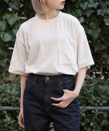 mocT（モクティー）の「mocT/モクティ TC PILE JERSEY GREW NECK POCKET S/S TEE Tシャツ 半袖（Tシャツ/カットソー）」