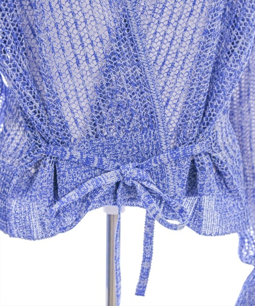 CLEAR BASIC（クリアベーシック）の「ウエストリボンメッシュ長袖カーディガン[着回し抜群 大人 カジュアル]≪SS新作≫（ニット/セーター・レディース・ブラック/ブルー・F）」の17枚目の写真