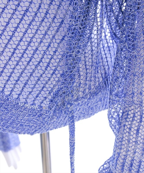 CLEAR BASIC（クリアベーシック）の「ウエストリボンメッシュ長袖カーディガン[着回し抜群 大人 カジュアル]≪SS新作≫（ニット/セーター・レディース・ブラック/ブルー・F）」の18枚目の写真