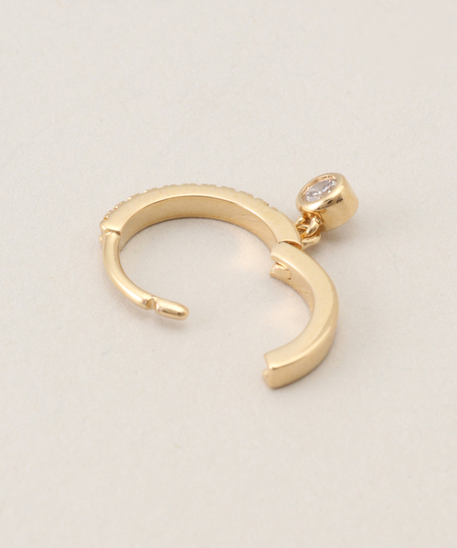 journal standard L'essage(ジャーナルスタンダードレサージュ)の「【NOUVEL AMOUR/ヌーベルアムール】MINI HOOP AVA WHITE:ピアス(片耳用)(ピアス(片耳用)・レディース・ホワイト・FREE)」の6枚目の写真