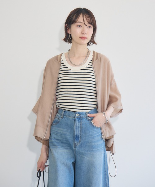 新品タグ付き　Paradise Picnic　33℃　ピグメントシアーブルゾン セール】33℃ ピグメントシアーブルゾン（ブルゾン）｜Paradise