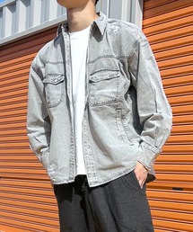 BEATJIVE（ビートジャイブ）の「デニムシャツ ダメージ ヴィンテージ加工 メンズ（シャツ/ブラウス）」